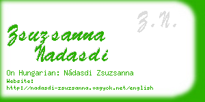 zsuzsanna nadasdi business card