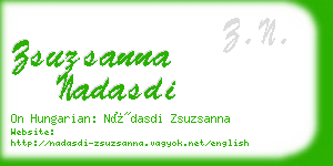 zsuzsanna nadasdi business card